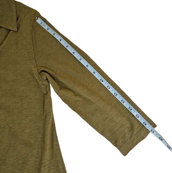 Soft Surroundings 3 Quarter Inch Sleeves Tunic Top, NWOT, Green, Small - Picture 12 of 12